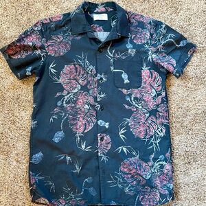Jack and Jones Floral Short Sleeve Button Up